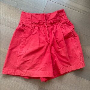 Pinko Women's Red High-Waisted Shorts